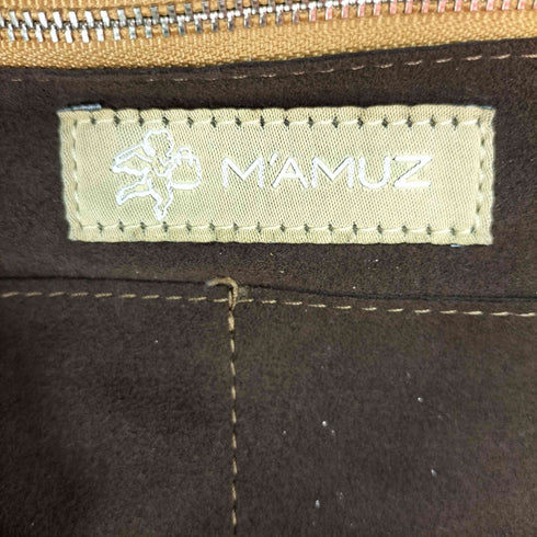 MAMUZ イントレチャートハンドル スウェード レザー バッグ レディース