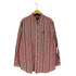 チャップス CHAPS EASY CARE SOIN FACIEL ボーダー ボタンダウン ポケットシャツ メンズ import:L