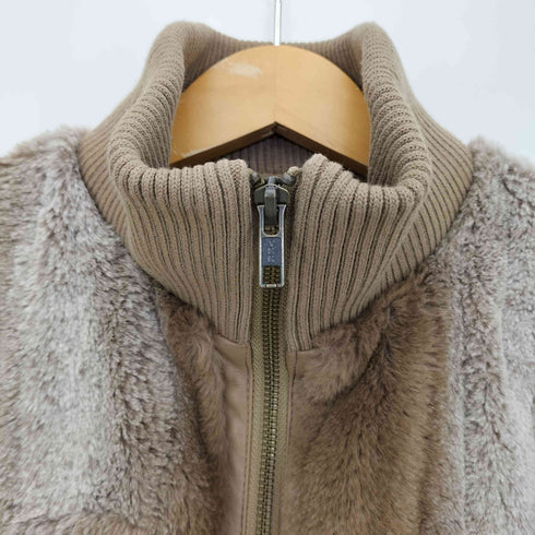 ラグアジェム LAGUA GEM 23AW RIB DOCKING フェイクファージャケット レディース FREE