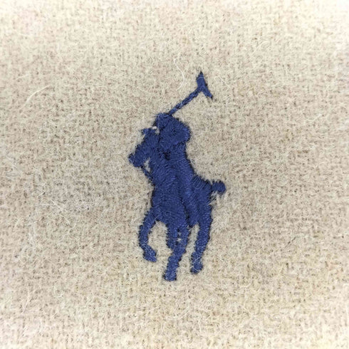 ポロラルフローレン POLO RALPH LAUREN イタリア製 ポニー刺繍 ウールマフラー レディース ONE SIZE