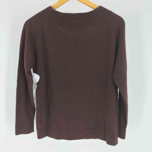 マックスマーラ MAX MARA 白タグ Maglla PURE CASHMERE カシミヤ 100% 襟ボタン ボート ネック ニット レディース import:S