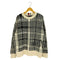 トミーヒルフィガー TOMMY HILFIGER ロゴプリント ミックスチェック クルーネック ニット メンズ import:M