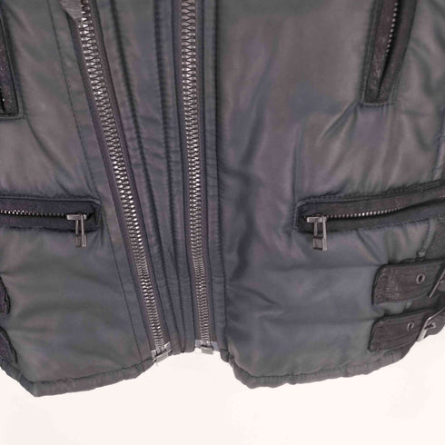 ロエン Roen Thinsulate フェイクスウェード 切替 ストーン メニ― ジップ 中綿 ライダースジャケット メンズ JPN:44