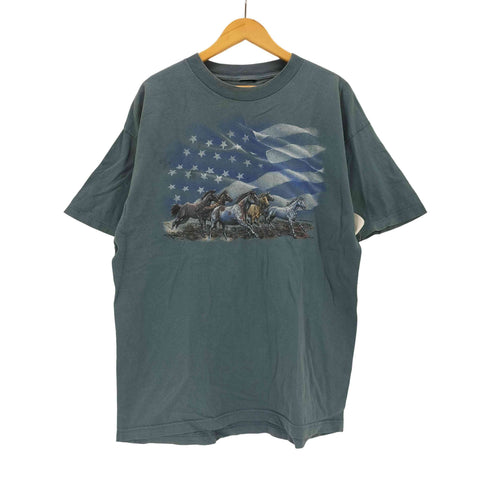 アニマルプリントクルーネックTシャツ メンズ