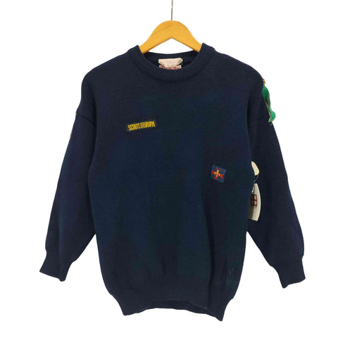 Scouts wool sweater made in ITALY ボーイスカウト メンズ JPN:XS