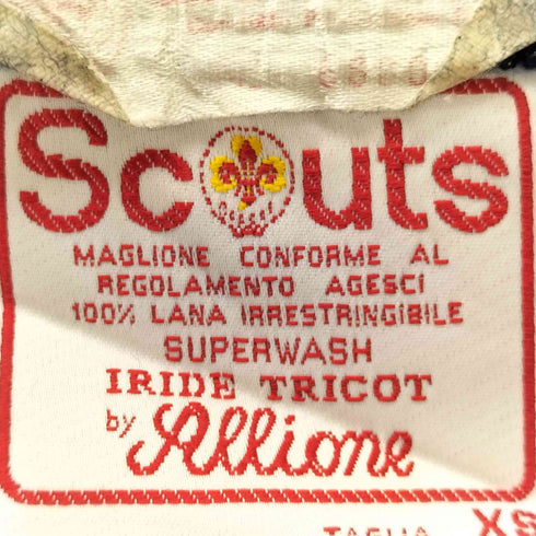 Scouts wool sweater made in ITALY ボーイスカウト メンズ JPN:XS