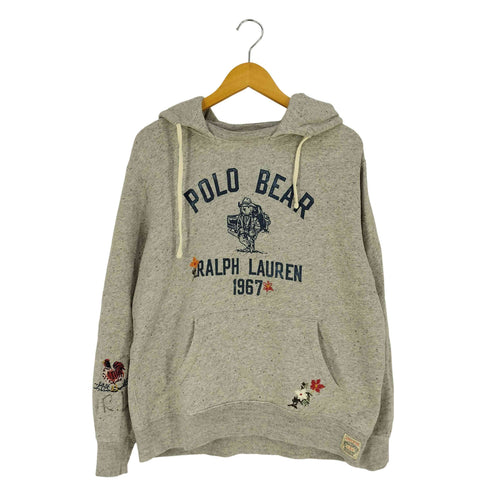 ポロカントリーラルフローレン POLO COUNTRY RALPH LAUREN ポロベア フリース フーディ プルオーバーパーカー メンズ import:L