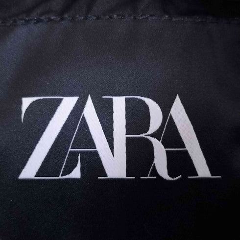 ザラ ZARA エコレザー 中綿 ショートジャケット レディース import:S