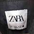 ザラ ZARA ツイード 切替 ブラックデニム スナップボタン シャツ ジャケット レディース import:S