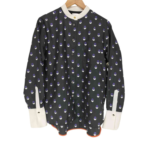 ポールスミス Paul Smith 総柄バンドカラーシャツ レディース JPN:40