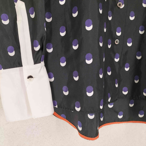 ポールスミス Paul Smith 総柄バンドカラーシャツ レディース JPN:40