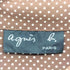 アニエスベー agnes b. PARIS ドット柄 サイドスリット S/S シャツ レディース