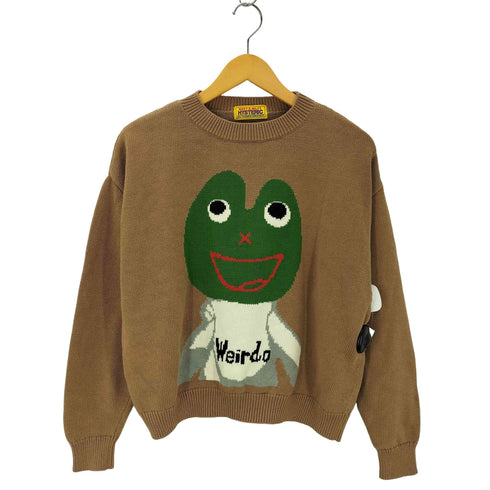 ヒステリックグラマー HYSTERIC GLAMOUR WEIRDO FROG編込 プルオーバー レディース