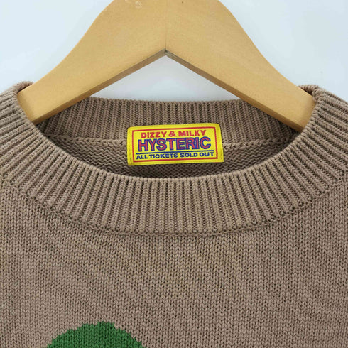 ヒステリックグラマー HYSTERIC GLAMOUR WEIRDO FROG編込 プルオーバー レディース