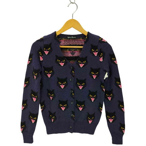 ヒステリックグラマー HYSTERIC GLAMOUR 猫柄 カーディガン Y2K レディース