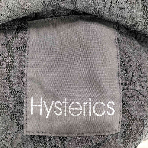 ヒステリックス HYSTERICS ノーカラーラムレザー コート 裏地レース Y2K レディース