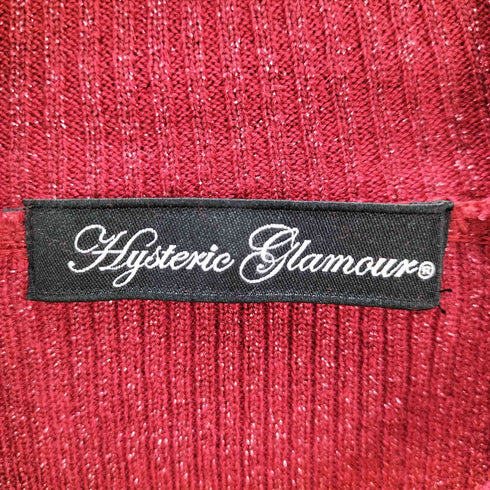 ヒステリックグラマー HYSTERIC GLAMOUR ハイネックラメニット パンダ刺繍 レディース