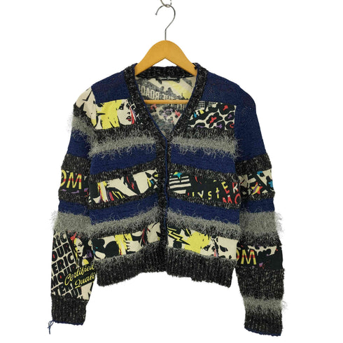ヒステリックグラマー HYSTERIC GLAMOUR ヒスガール 切り替えファー切り替えニットカーディガン Y2K レディース ONE SIZE