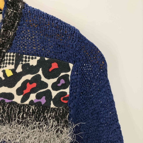 ヒステリックグラマー HYSTERIC GLAMOUR ヒスガール 切り替えファー切り替えニットカーディガン Y2K レディース ONE SIZE