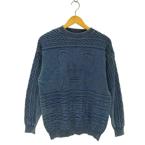 ヒステリックグラマー HYSTERIC GLAMOUR ヒスベア デザインケーブルニット インディゴ レディース