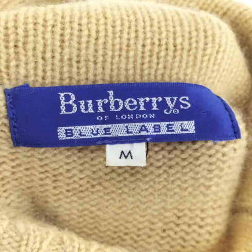バーバリーブルーレーベル BURBERRY BLUE LABEL カシミヤ100 タートルネックニット レディース JPN:M