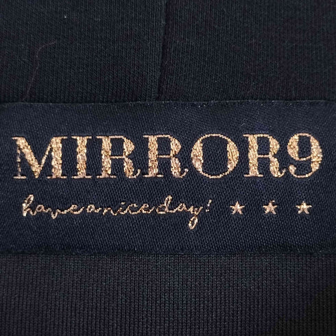 ミラーナイン MIRROR9 ロゴ ボンディング プルオーバーパーカー レディース JPN:M