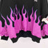 PAPARAZZI Fire sweat ロゴプリント ファイヤーパターン クルーネック スウェット 韓国 レディース FREE