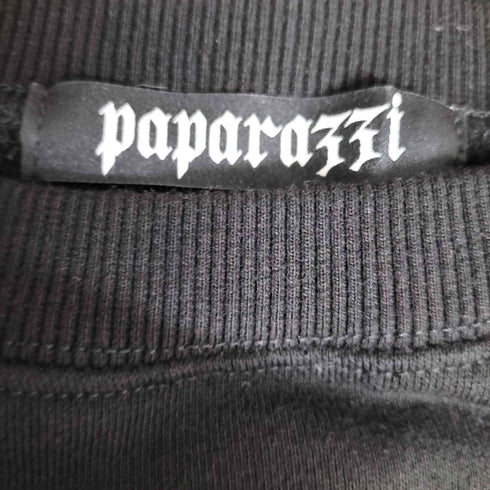 PAPARAZZI Fire sweat ロゴプリント ファイヤーパターン クルーネック スウェット 韓国 レディース FREE