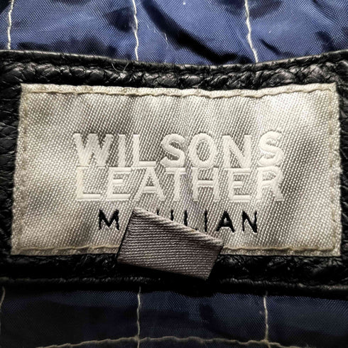 ウィルソン Wilsons Leather レザーカフェレーサージャケット メンズ L