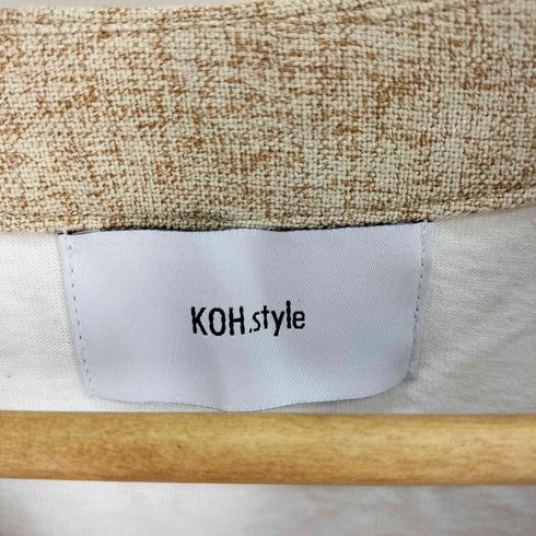 コースタイル KOH.STYLE 21SS LINEN LIKE DOCKING TOPS リネン ライク ドッキング トップス レディース FREE