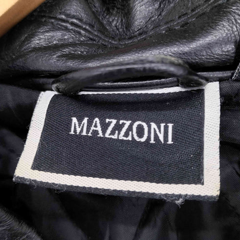 MAZZONI レザージップブルゾン メンズ M