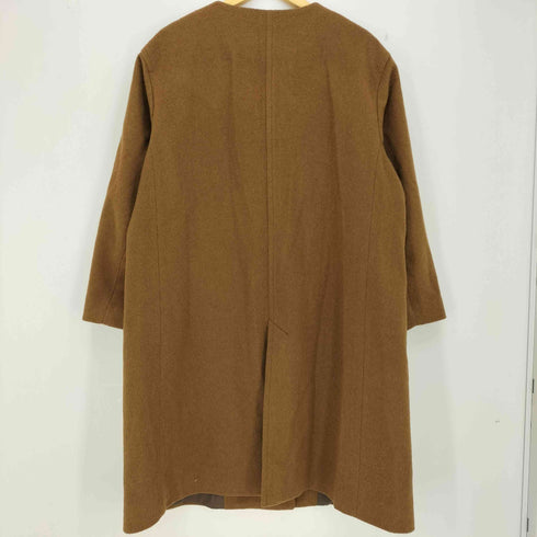 ムジルシリョウヒン 無印良品 フレンチウール混ノーカラーコート レディース JPN:L