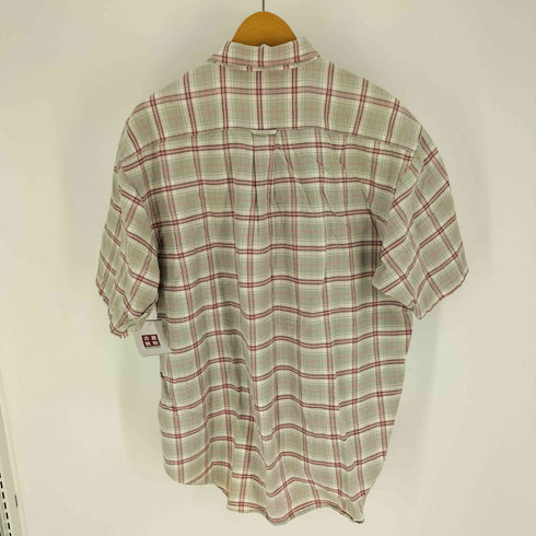 ギャップ Gap 80-90S 白タグ インド綿 チェック S/S シャツ メンズ import:L