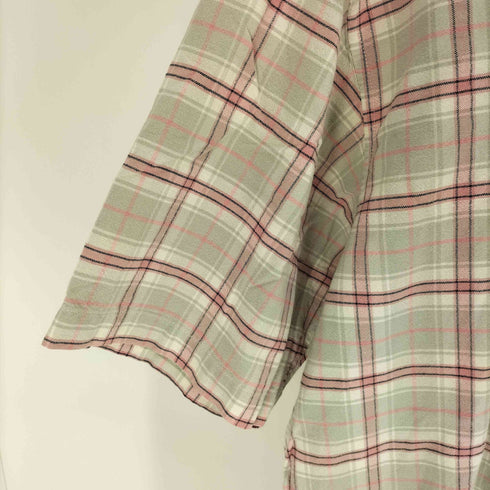 ギャップ Gap 80-90S 白タグ インド綿 チェック S/S シャツ メンズ import:L