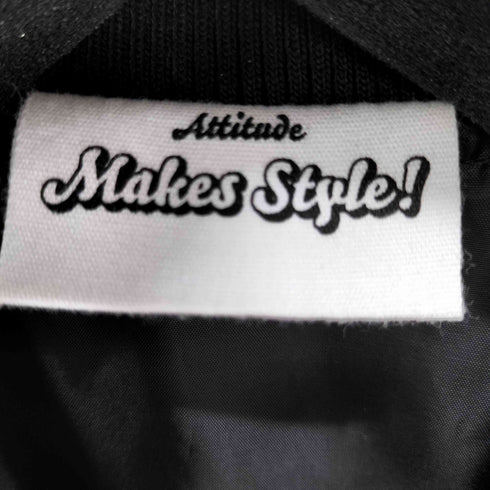MAKES STYLE ワッペンスタジャン メンズ FREE