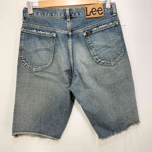 リー Lee 切りっぱなし リペアデザイン ジッパーフライ デニムショーツ ハーフパンツ メンズ 31×33