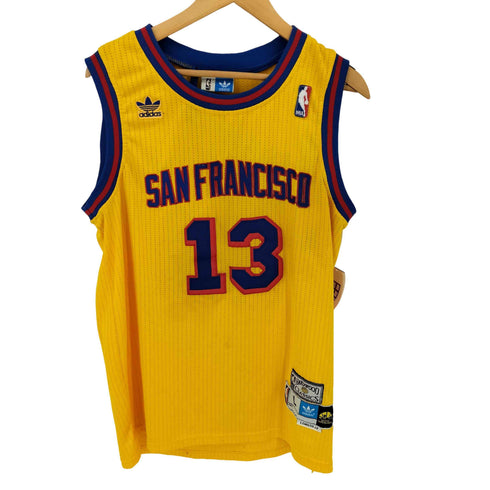 アディダス adidas MITCHELL&NESS SAN FRANCISCO ナンバリング刺繍 ゲームシャツ メンズ import:L