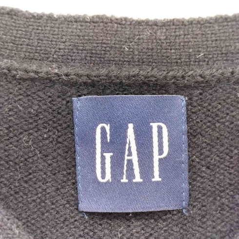 ギャップ Gap 90S 紺タグ ウール Vネック ニット ベスト メンズ import:L