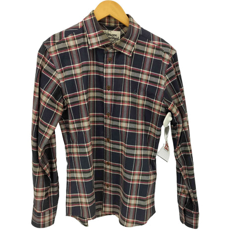 ヴィヴィアンウエストウッドマン Vivienne Westwood MAN オーブロゴ刺繍 コットン チェック L/S シャツ メンズ EUR:46