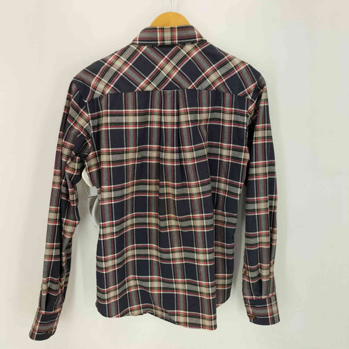 ヴィヴィアンウエストウッドマン Vivienne Westwood MAN オーブロゴ刺繍 コットン チェック L/S シャツ メンズ EUR:46
