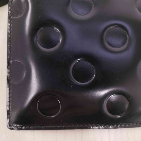 コムデギャルソン COMME des GARCONS DOTS EMBOSSED LEATHER LINE CARD COIN WALLETS ドット エンボス レザー ライン カード コイン ウォレット 財布 メンズ