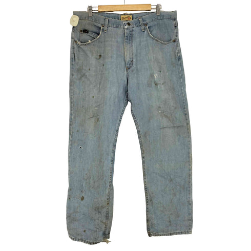 ラングラー Wrangler 20X ジッパーフライワイドデニムパンツ メンズ 38×34