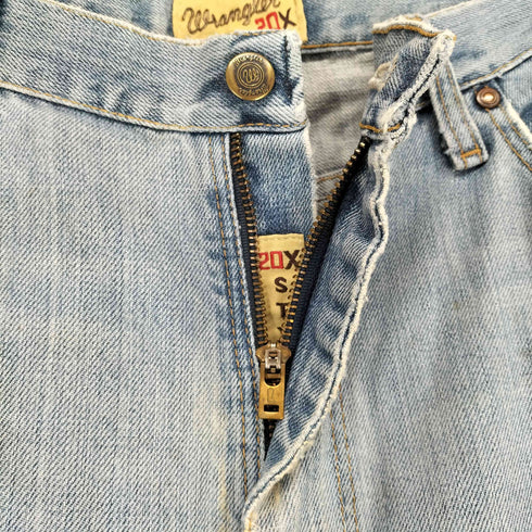 ラングラー Wrangler 20X ジッパーフライワイドデニムパンツ メンズ 38×34