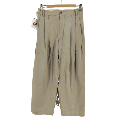 ヘドメイナー HED MAYNER 23SS 6タックウールスラックス 6 PLEAT PANTS メンズ XS