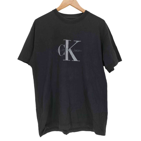 カルバンクラインジーンズ Calvin Klein Jeans フロントロゴプリントクルーネックTシャツ メンズ JPN:L