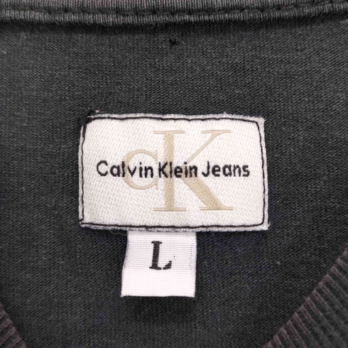 カルバンクラインジーンズ Calvin Klein Jeans フロントロゴプリントクルーネックTシャツ メンズ JPN:L