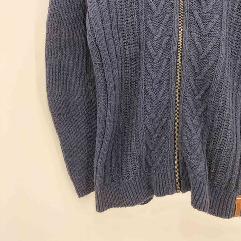 トミーヒルフィガー TOMMY HILFIGER ケーブル編み フルジップセーター ドライバーズニット メンズ import:XL