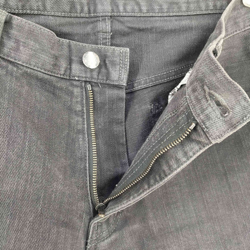 N NUMBER 04AW GIVE期 本人期 パッチワークワッペン ブラックデニムパンツ メンズ JPN:4 LENGTH : 32