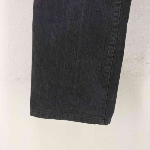 N NUMBER 04AW GIVE期 本人期 パッチワークワッペン ブラックデニムパンツ メンズ JPN:4 LENGTH : 32