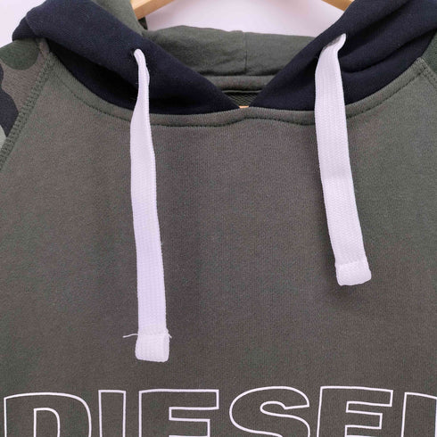 ディーゼル DIESEL 迷彩切替プルオーバーパーカー メンズ import:M